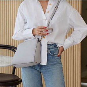 Lo & Sons Pearl Leather Crossbody and Clutch